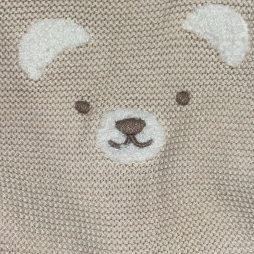 ☀️Carter's Cream Bear Knit Sweater and Hat Set